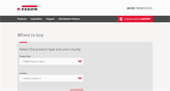 Desktop Screenshot of eggerstockists.com